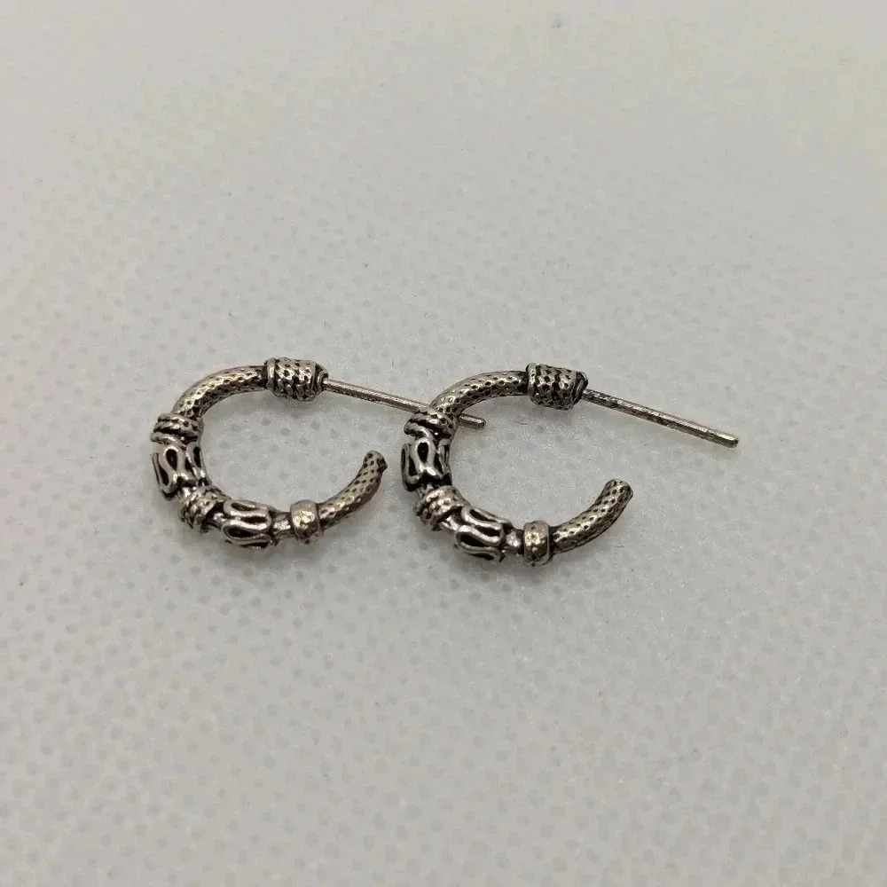 Sterling  hoops